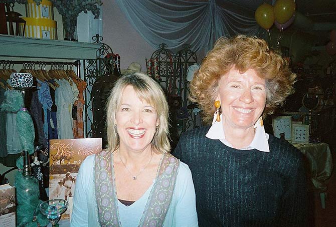 Epiphany owner Sherry Andrus and Hilda.